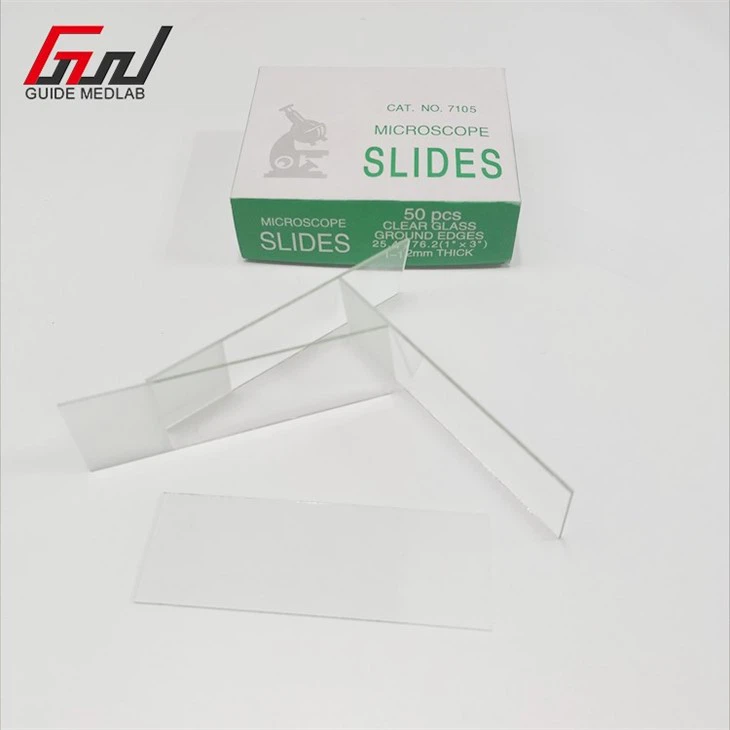 5 microscope glass slides 7105
