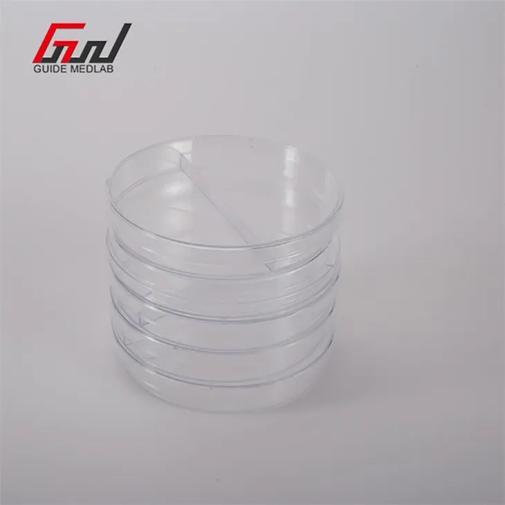 4 sterile plastic petri dishes 90mm